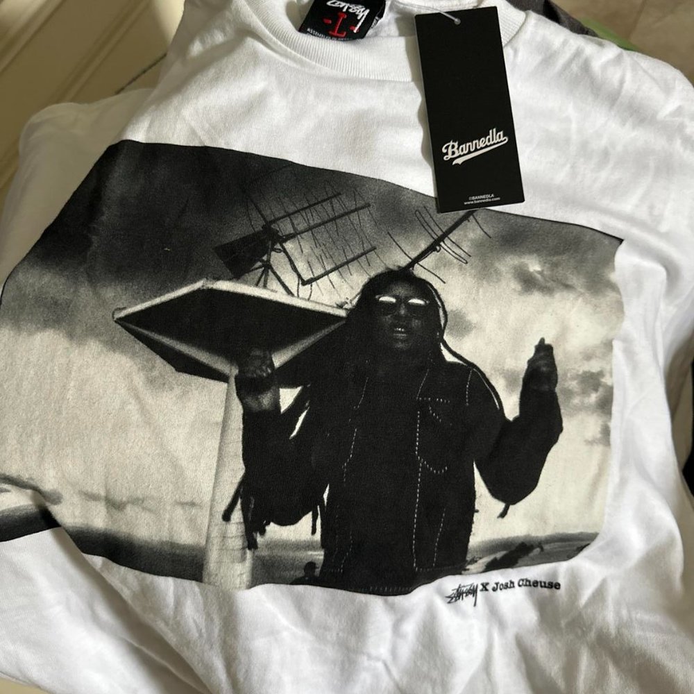 NWT Stussy x Josh Cheuse Shirt. Size Large